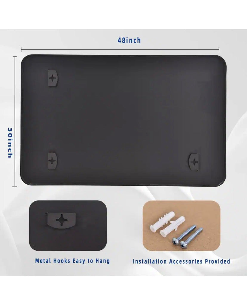 30 in. W x 48 in. H Rectangular Modern Aluminum Alloy Framed Rounded Gold Wall Mirror