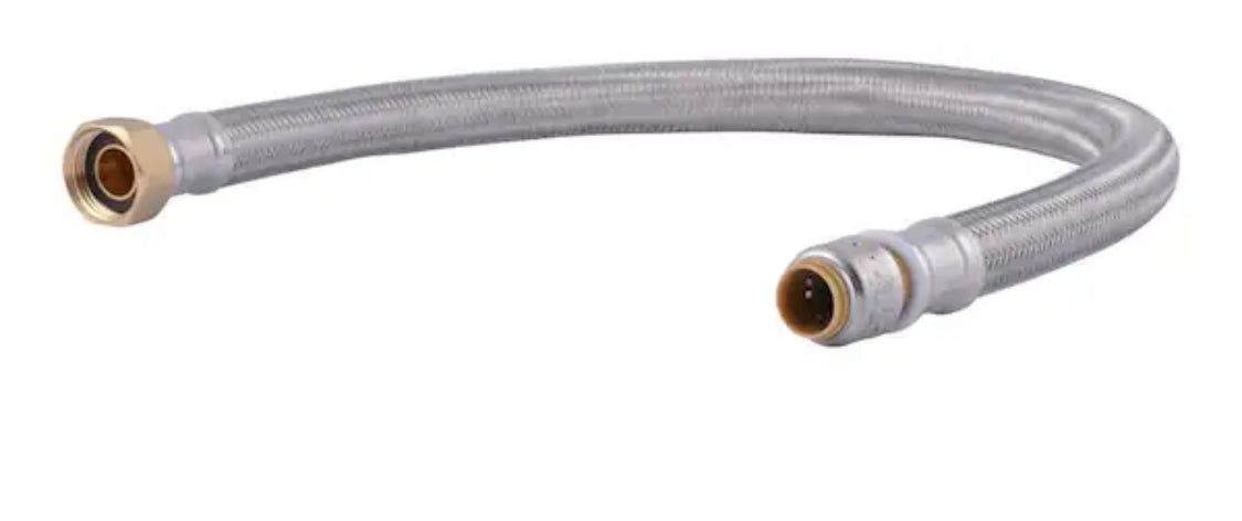 Max 1/2 in. Push-to-Connect x 3/4 in. FIP x 24 in. Braided Stainless Steel Water Heater Connector