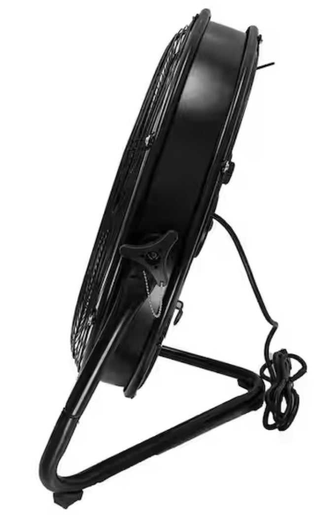 20 in. 3-Speed High Velocity Shroud Floor Fan