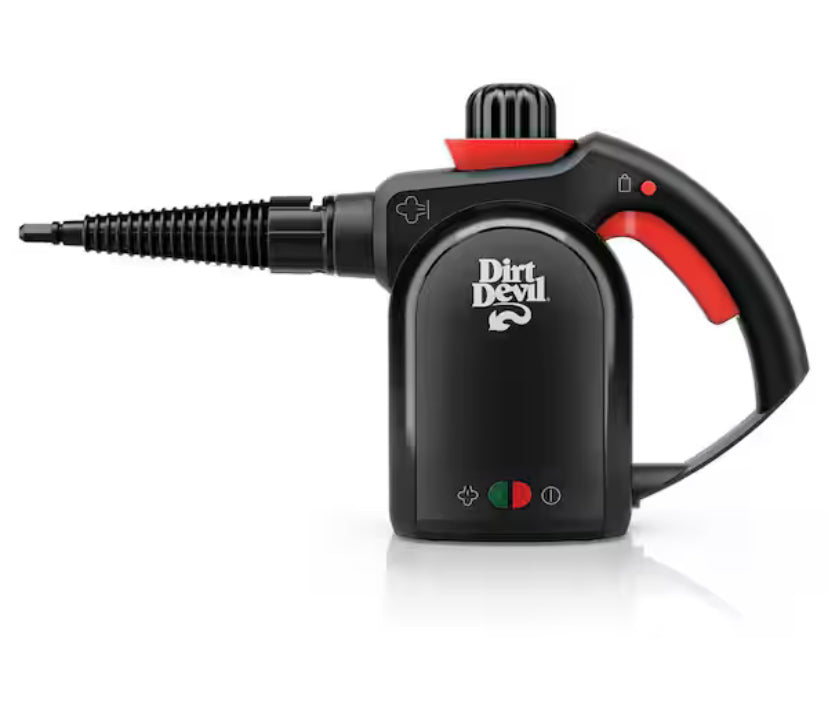 7-in-1 Portable Corded Handheld Steamer with 7 Muli-Surface Cleaning Tools, Steam Control, Chemical Free Cleaner, Black
