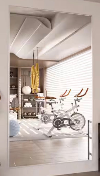 32 in. W. x 71.2 in. H Modern Rectangle Aluminum Alloy Full Length Mirror Sliver Wall Mirror/Floor Mirror