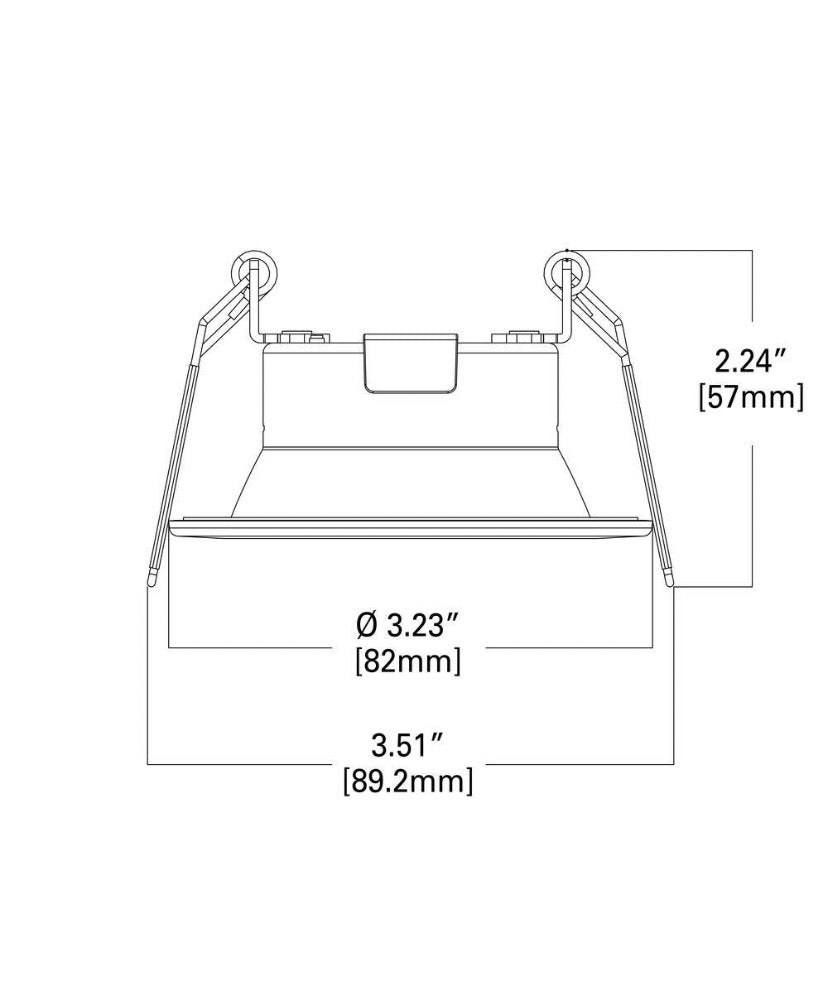LCR4 4 in. Soft White Selectable CCT Integrated LED Recessed Light With Round Surface Mount White Trim Retrofit Module