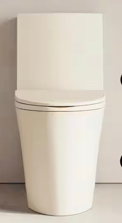 St. Tropez 1-Piece 12 in. Rough-In 1.1/1.6 GPF Dual Flush Elongated ADA Toilet in Matte Bisque