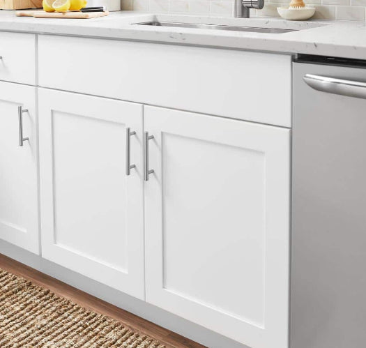 Avondale Shaker Alpine White Ready to Assemble Plywood 36 in Sink Base Kitchen Cabinet (36 in W x 24 in D x 34.5 in H)
