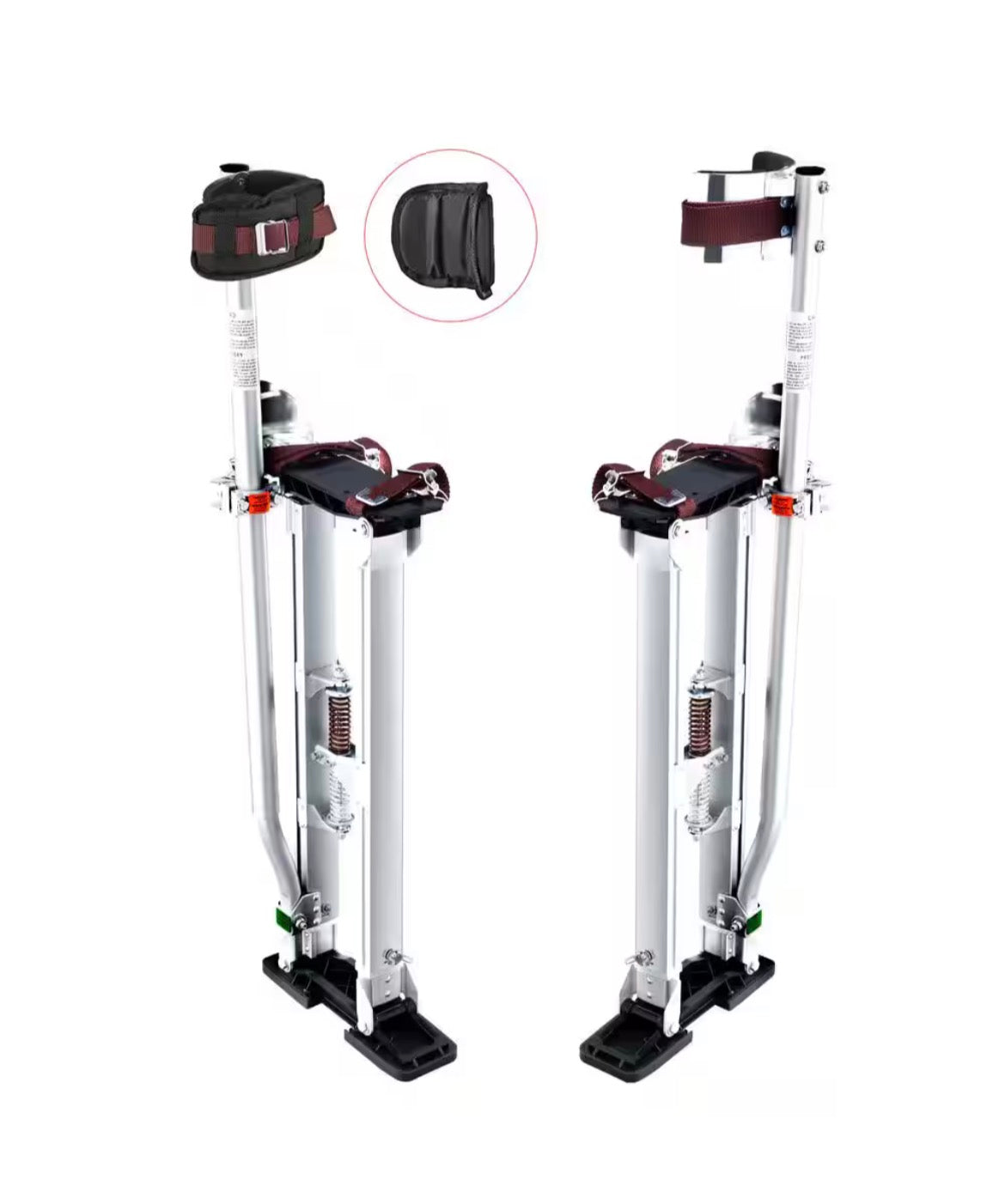 Drywall Stilts 24 in. to 40 in. Adjustable Aluminum Tool Stilts Durable and Non-slip Work Stilts