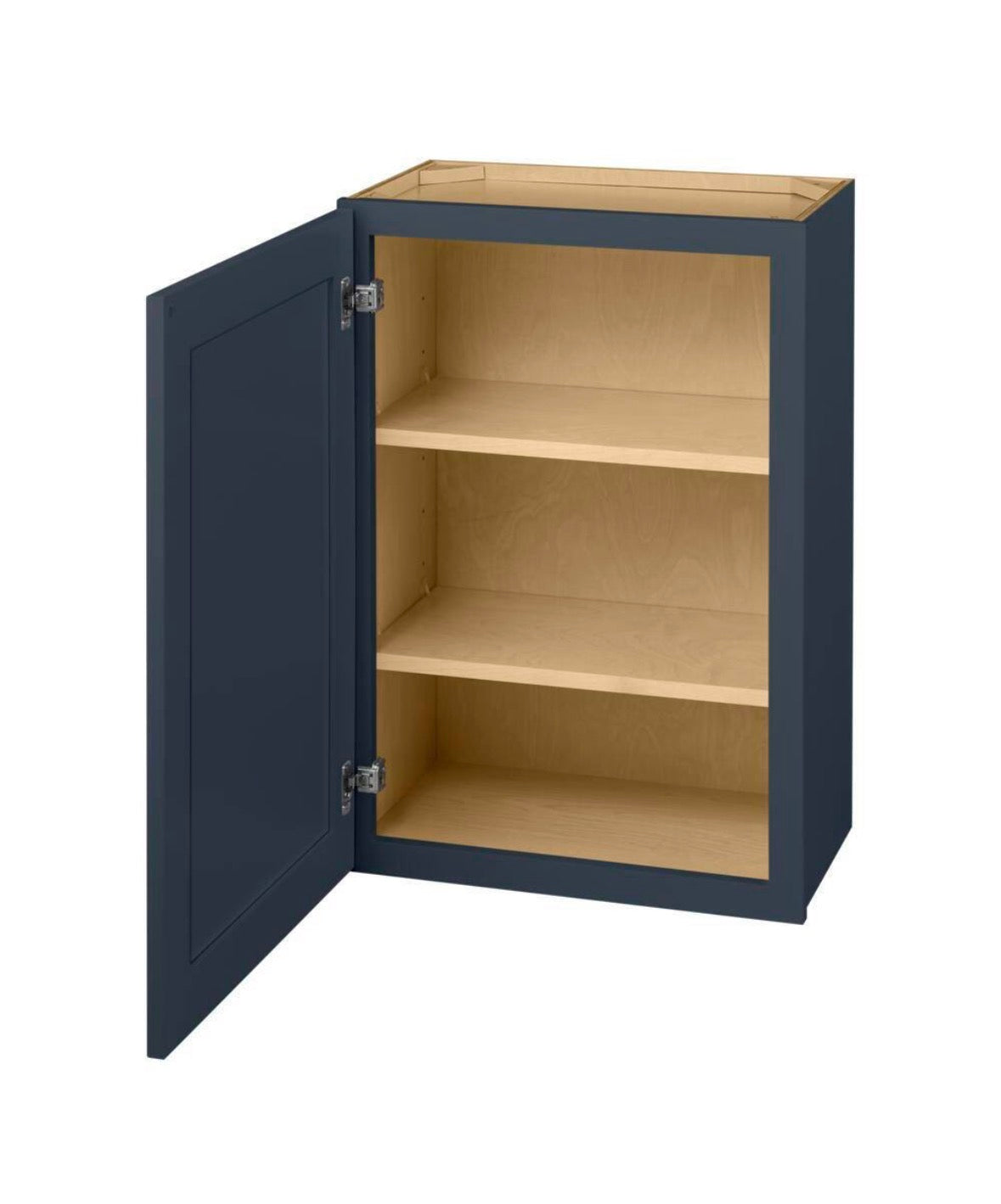 Avondale 21 in. W x 12 in. D x 30 in. H Ready to Assemble Plywood Shaker Wall Kitchen Cabinet in Ink Blue