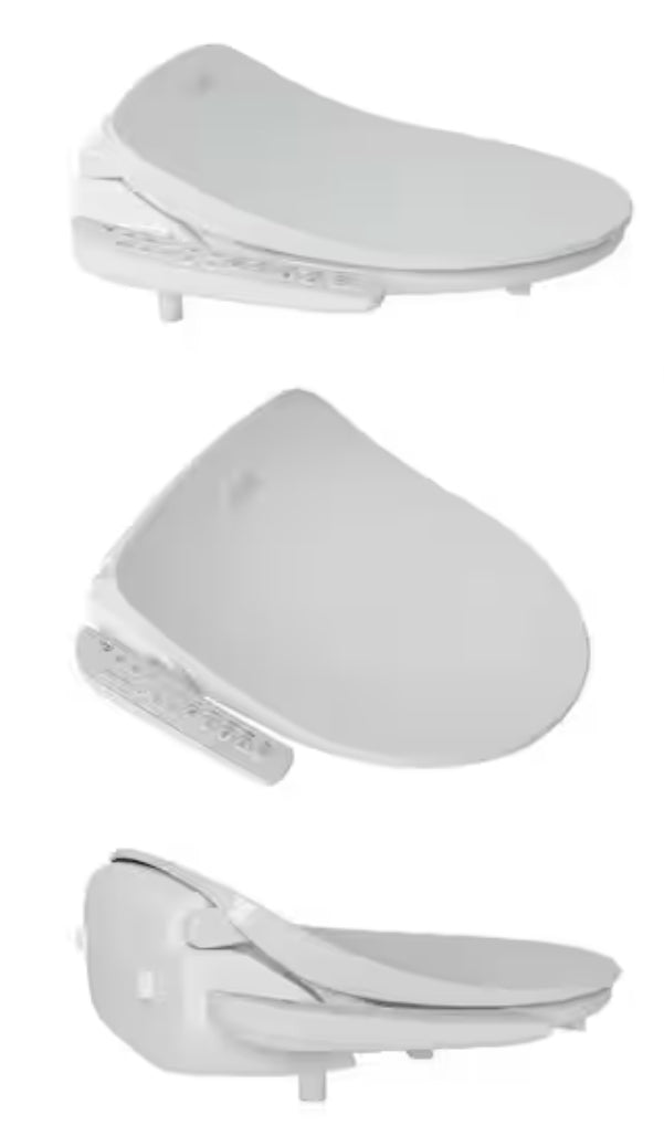 HD-7000 Electric Bidet Seat for Elongated Toilets in White with Fusion Heating Technology