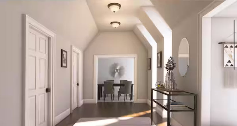 11 in. 100-Watt Equivalent Oil-Rubbed Bronze Integrated LED Flush Mount with Frosted Glass Shade (2-Pack)