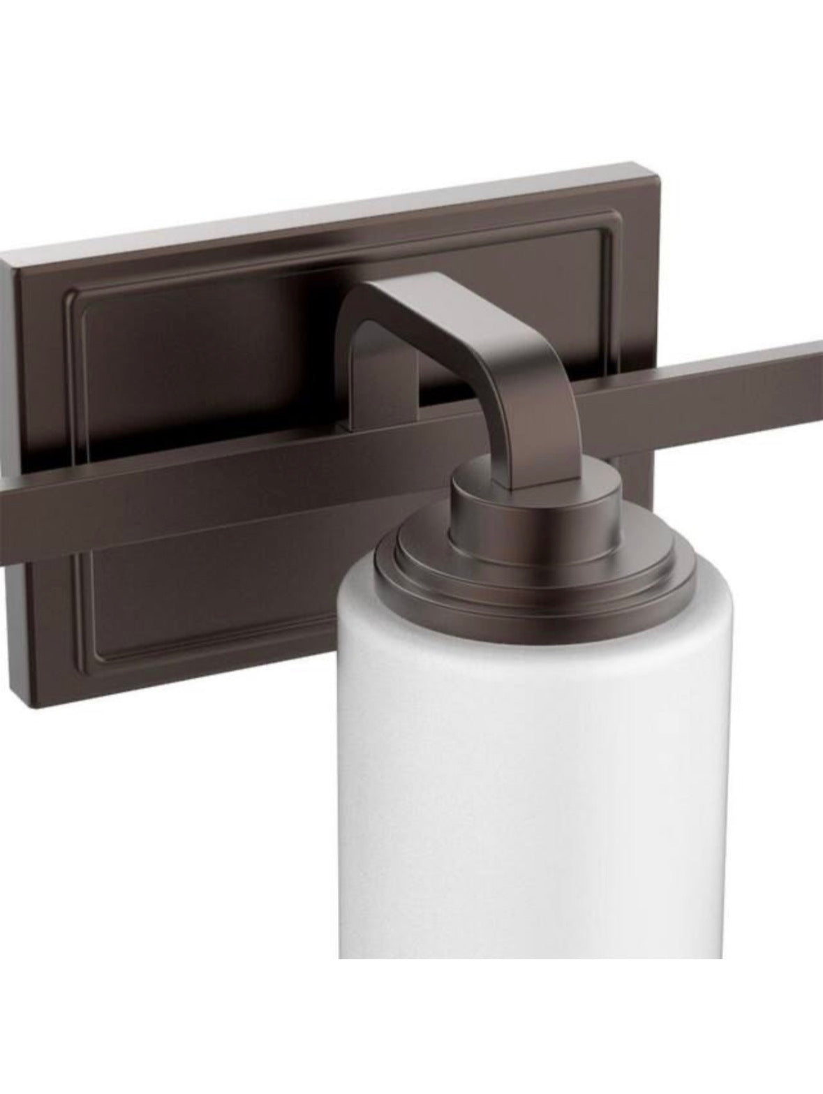 3-Light 21 in. Oil-Rubbed Bronze Contemporary Bathroom Vanity Light with Frosted Patterned Glass Shade