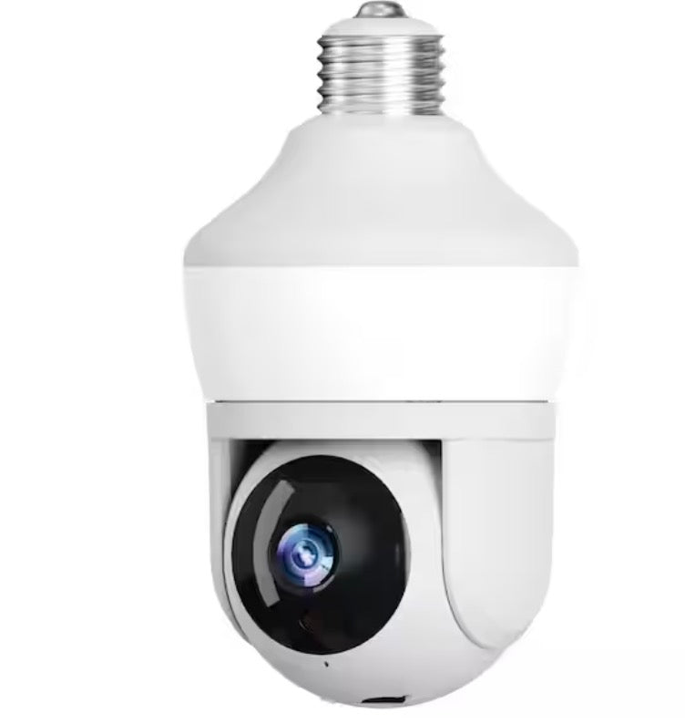 Motion Detecting 360-Degree Indoor/Outdoor Wi-Fi Home Security Camera with Light