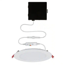 Load image into Gallery viewer, Ultra Slim 6 in. Adjustable CCT Canless New Construction &amp; Remodel IC Rated Indoor/Outdoor LED Recessed Light Kit
