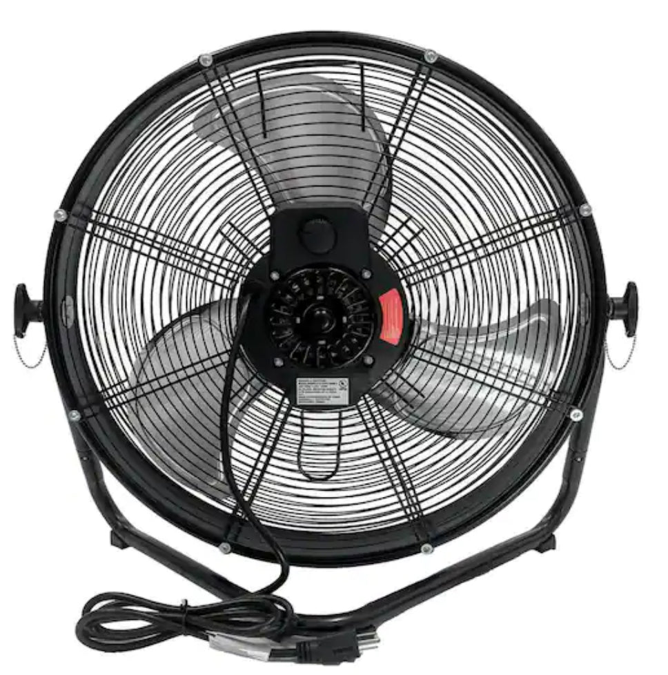 20 in. 3-Speed High Velocity Shroud Floor Fan