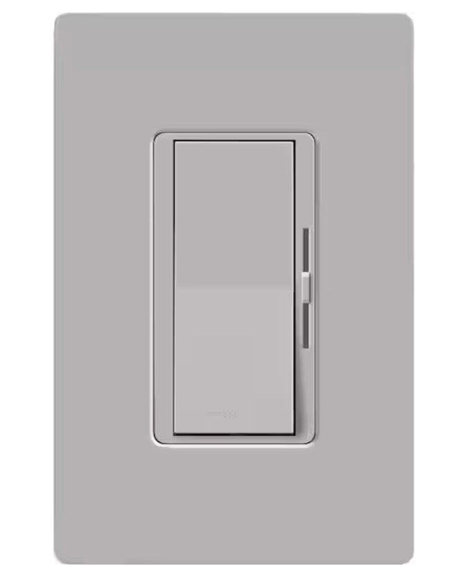 Diva LED+ Dimmer Switch for Dimmable LED and Incandescent Bulbs, 150-Watt/Single-Pole or 3-Way, Gray (DVCL-153PR-GR)