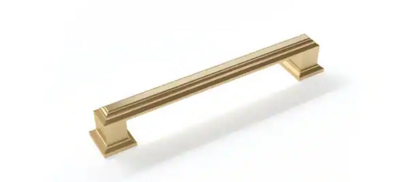 10 in. (128 mm) Brushed Brass Drawer Pull Traditional Small Handle