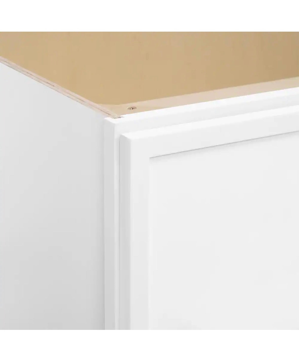 Leyton 32 in. W x 32 in. D x 34.5 in. H Ready to Assemble Plywood Slim Shaker Lazy Susan Corner Cabinet in Alpine White