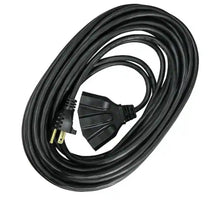 Load image into Gallery viewer, 50 ft. 16/3 SJTW Indoor/Outdoor Triple Tap Extension Cord, Black
