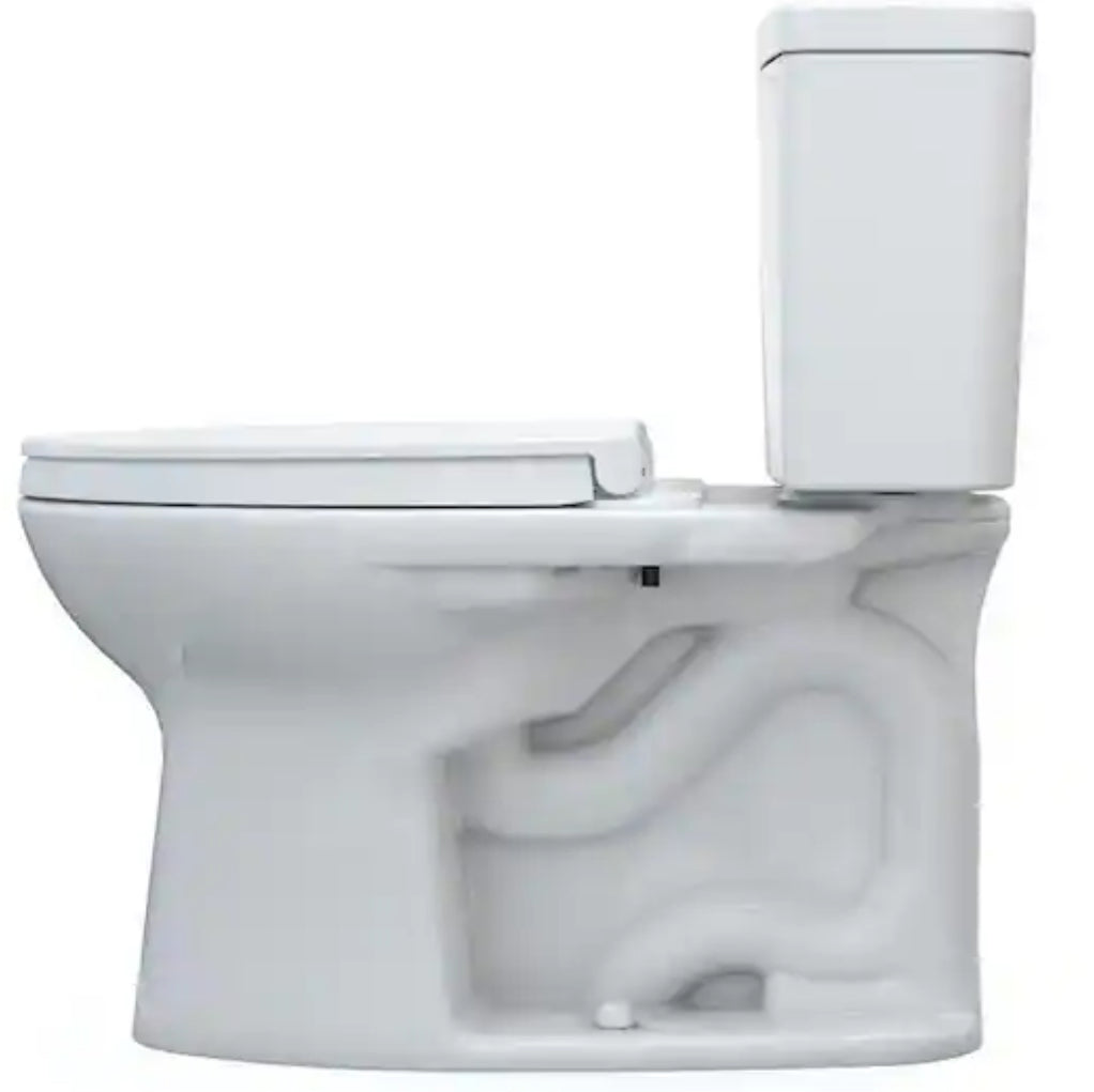 Drake 2-Piece 1.6 GPF Single Flush Elongated ADA Comfort Height Toilet in Cotton White, SoftClose Seat Included