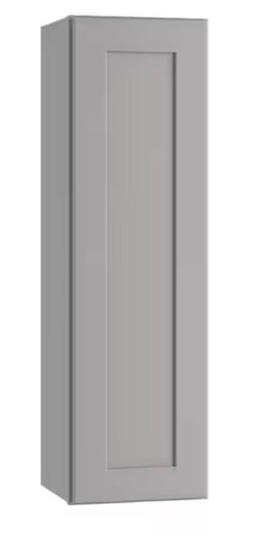 21 in. W x 12 in. D x 42 in. H Ready to Assemble Plywood Shaker Wall Kitchen Cabinet in Dove Gray