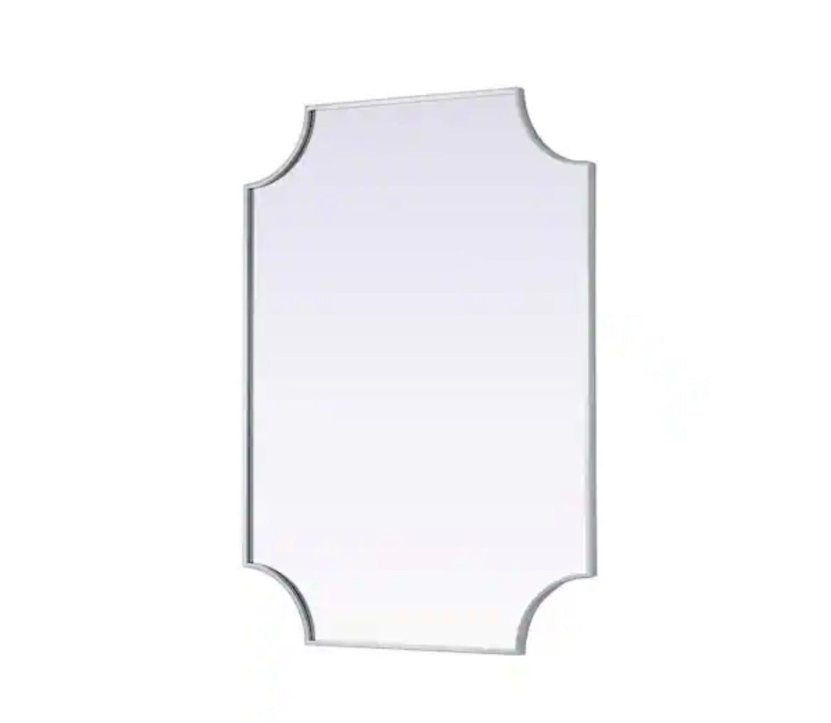 Brass 22 in. W x 36 in. H Rectangle Wall Mirror