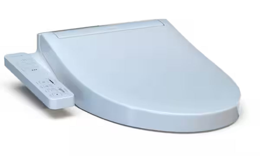 KC2 Washlet Electric Heated Bidet Toilet Seat for Elongated Toilet in Cotton White