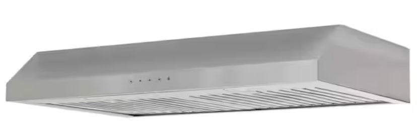Cenza 30 in. 340 CFM Convertible Under Cabinet Range Hood in Stainless Steel with Electronic Touch Controls