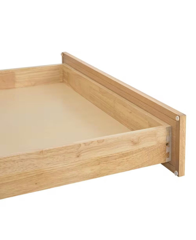 Leyton 36 in. W x 24 in. D x 34.5 in. H Ready to Assemble Plywood Slim Shaker Base Kitchen Cabinet in White Oak
