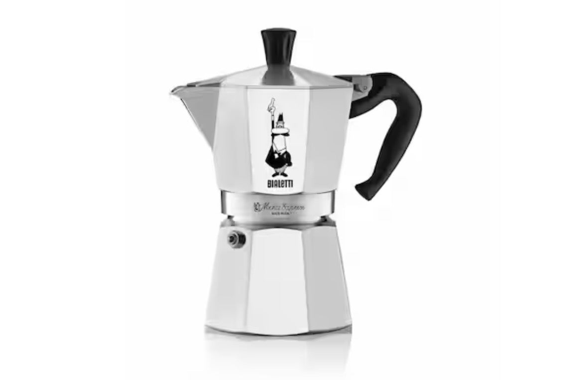 Moka Express 3 Cup Aluminum Stove Top Kettle Coffee Maker Press
