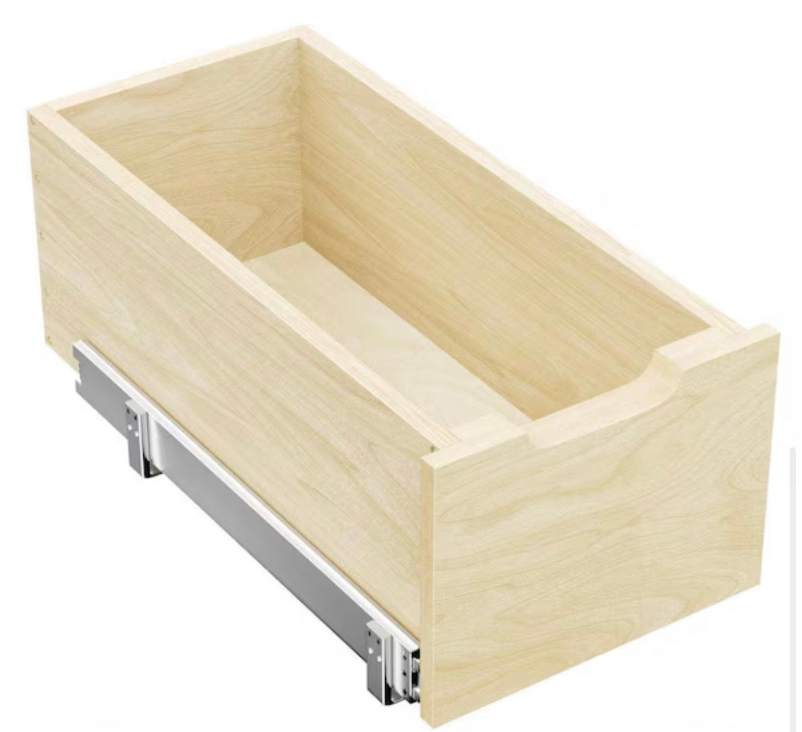 10.5 in. W Pull Out Cabinet Organizer 8 in. H Drawer with Full Extension Rail Slide Pull Out for Kitchen in Natural