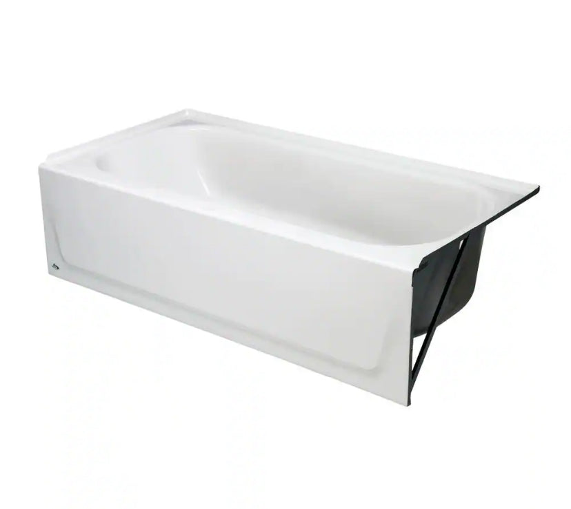 Maui 60 in. x 30 in. Soaking Bathtub with Right Drain in White