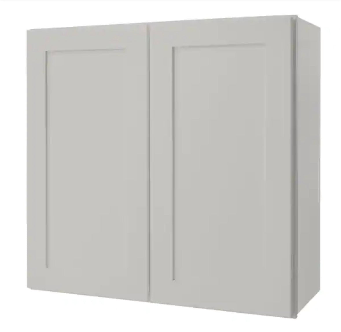 Avondale Shaker Dove Gray Ready to Assemble Plywood 30 in Wall Cabinet (30 in W x 30 in H x 12 in D)