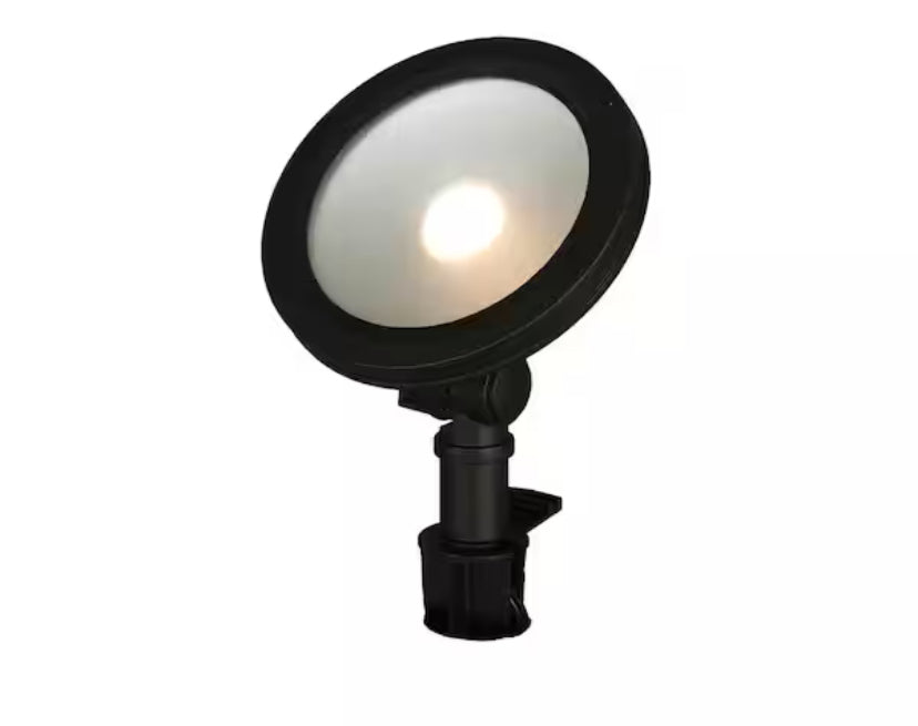410 Lumen Black Adjustable Light Color Integrated LED Outdoor Landscape Flood Light