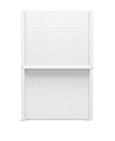 Traverse 48 in. W x 72.25 in. H 2-Piece Direct-to-Stud Shower Back Wall in White