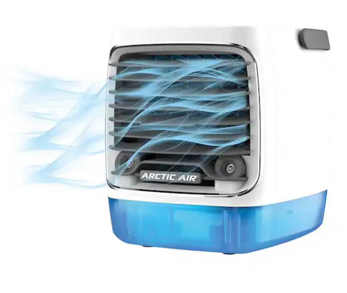 Turbo Chill Desktop Evaporative Space Cooler with LED Nightlight