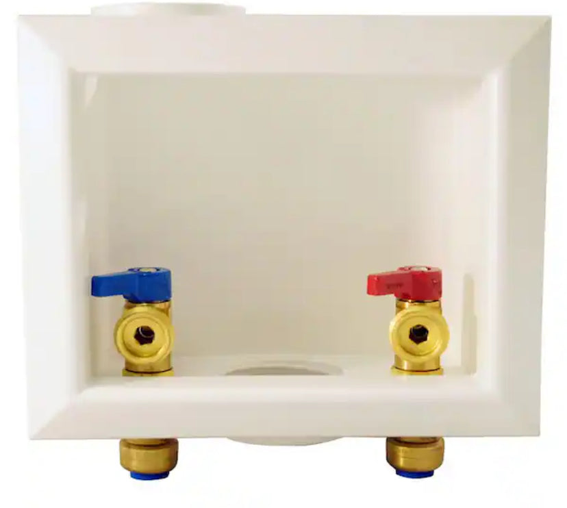 1/2 in. Brass Push-to-Connect x 3/4 in. Male Hose Thread Washing Machine Outlet Box