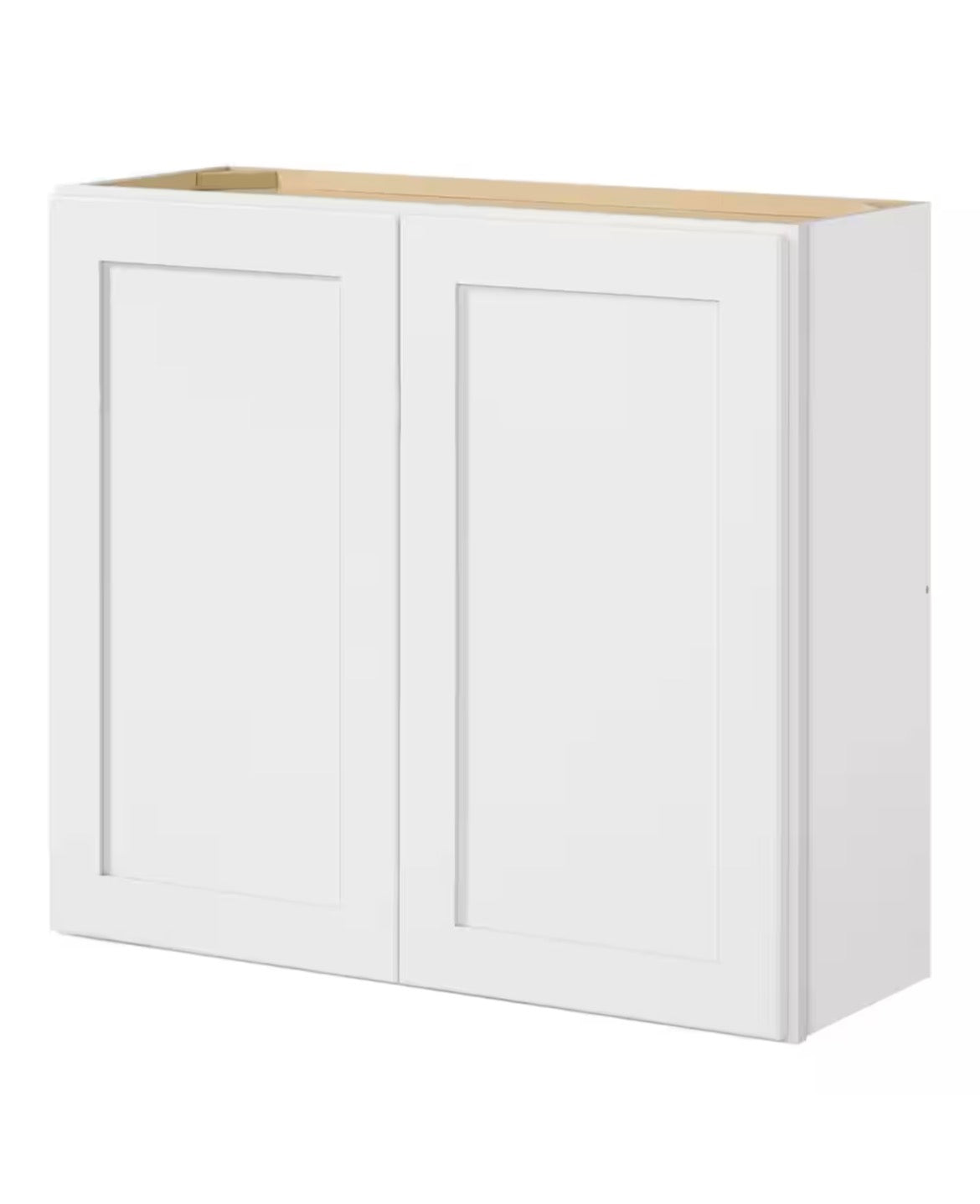 Avondale 33 in. W x 12 in. D x 30 in. H Ready to Assemble Plywood Shaker Wall Kitchen Cabinet in Alpine White
