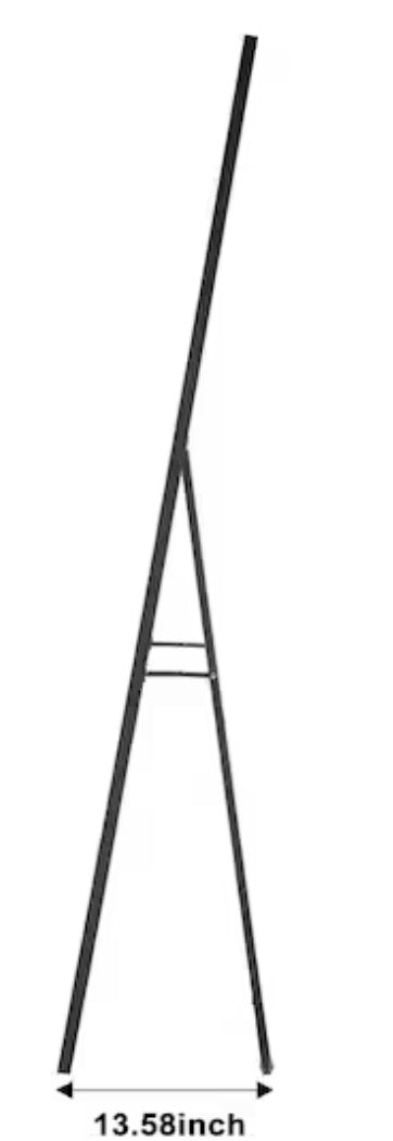 32 in. W. x 71.2 in. H Modern Rectangle Aluminum Alloy Full Length Mirror Black Wall Mirror/Floor Mirror
