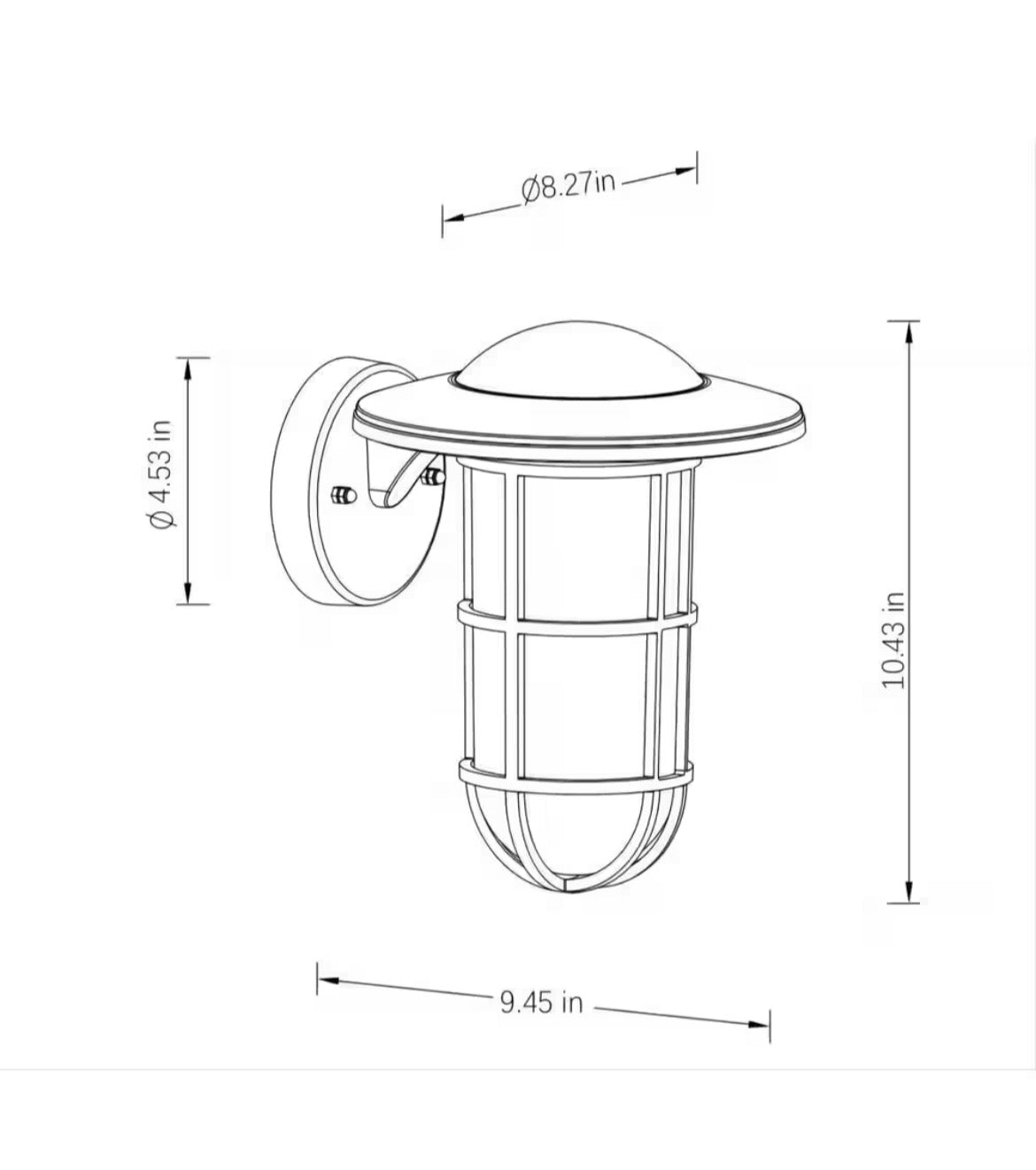 Coastal Niantic 1-Light Oil Rubbed Bronze Outdoor Wall Lantern Sconce