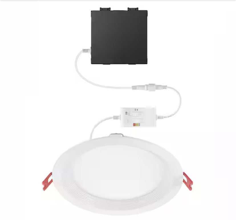 Elite Series 6 in. LED DuoBright, 3-Level Lumen Select, Baffle Canless Recessed Light, Adjustable CCT