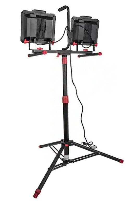 10,000-Lumen Twin-Head LED Work Light