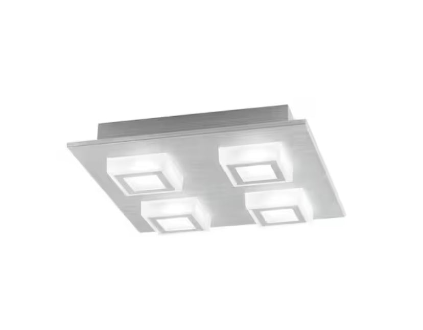 Garfield 11 x 2.42 x Intergrated LED Brushed Aluminum Square Track Flush Mount