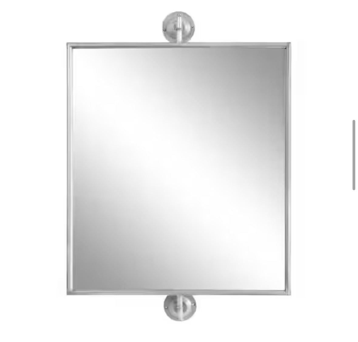 Darbridge 20.00 in. W x 30.25 in. H Silver Rectangle Traditional Framed Decorative Wall Mirror