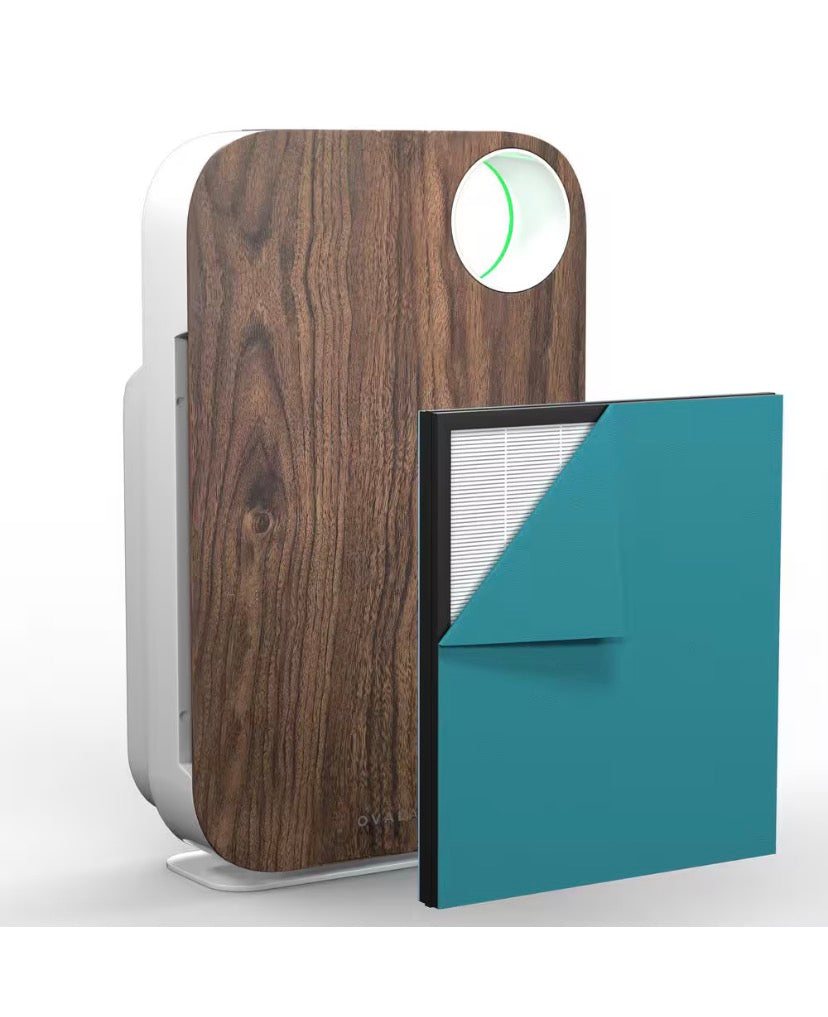 3-Stage 5-in-1 Air Purifier for Rooms Upto 600 sq. ft. Reduces Allergies, Asthma, Pets, Odor, Smoke, Dark Wood