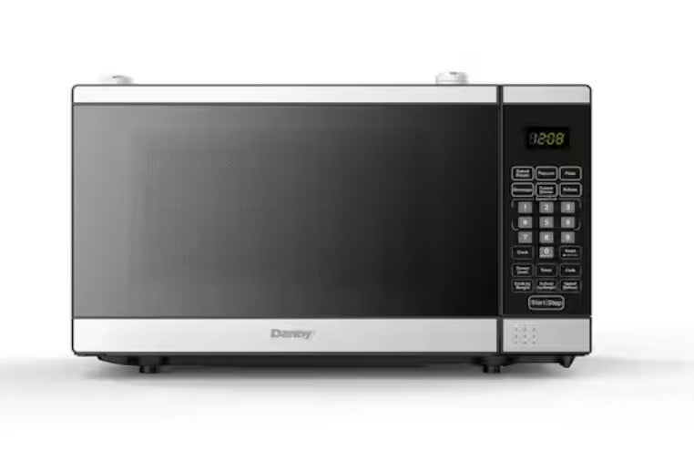Designer 17.8 in. W 0.7 cu. ft. Auto Cook 700-Watt Countertop Microwave in Stainless Steel