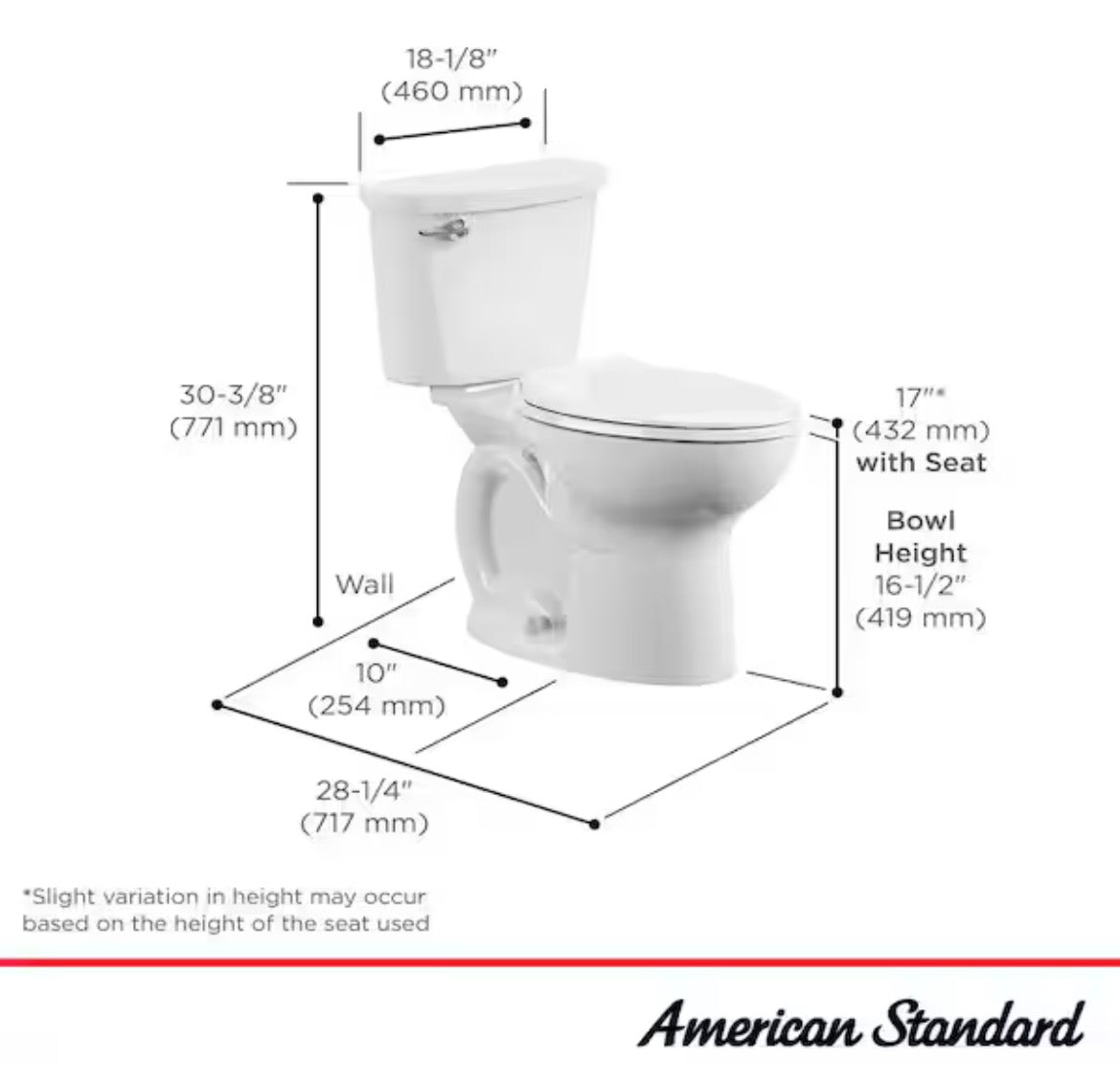 Cadet 10 in. Antimicrobial 2-Piece 1.28 GPF Single Flush Chair Height Elongated Front Toilet w/ Slow Close Seat in White