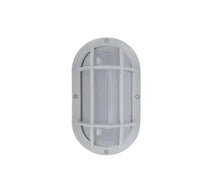 Load image into Gallery viewer, Coastal San Diego White Outdoor Integrated LED Bulkhead Wall Lantern
