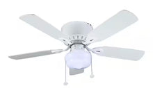 Load image into Gallery viewer, Kennesaw 42 in. LED Indoor White Ceiling Fan with Light Kit
