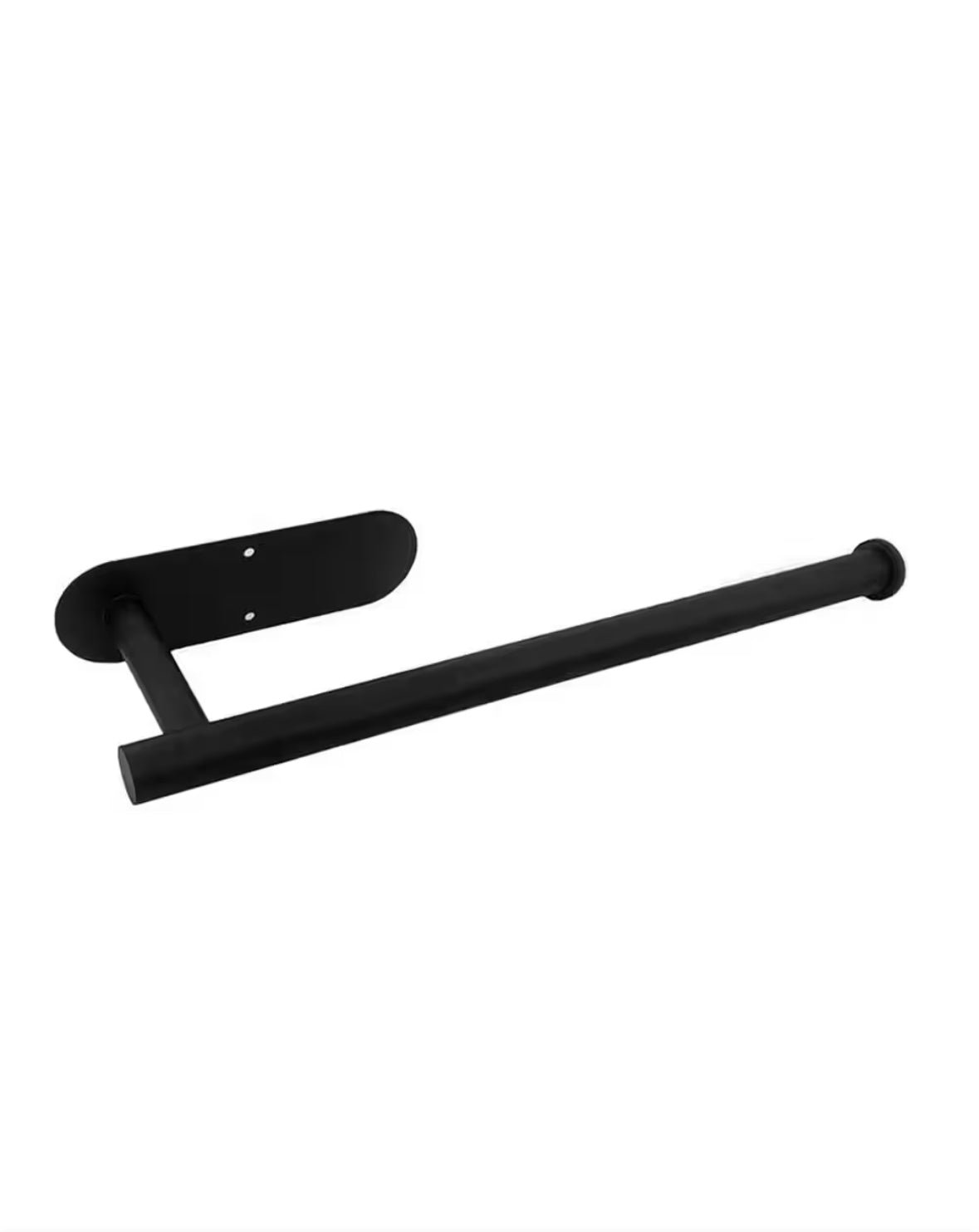 Wall Mount Kitchen Paper Towel Holder Rolls Bulk-Self-Adhesive Under Cabinet in Matte Black