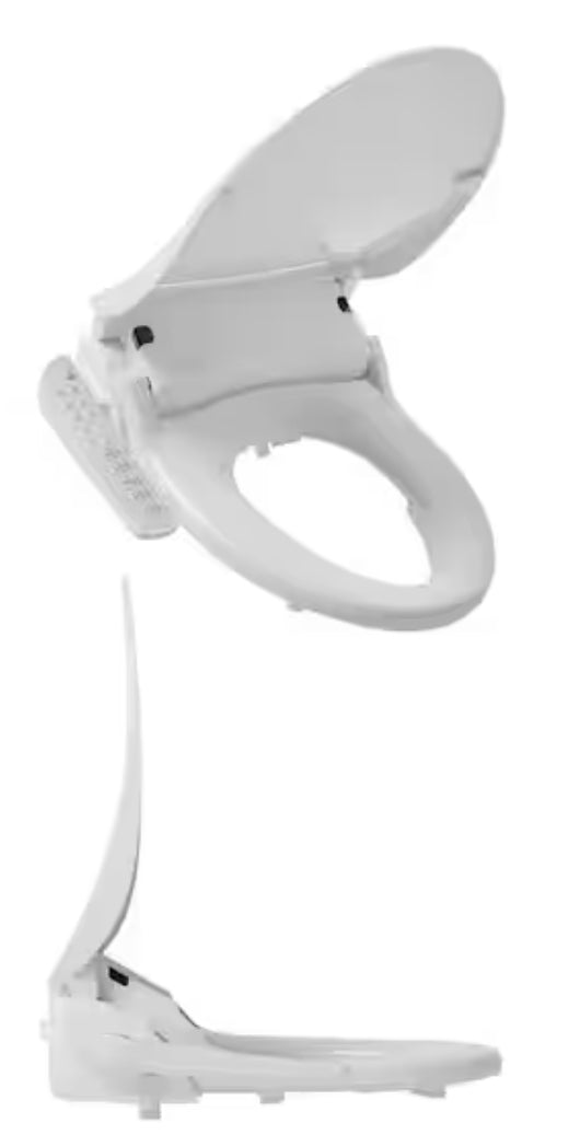 HD-7000 Electric Bidet Seat for Elongated Toilets in White with Fusion Heating Technology