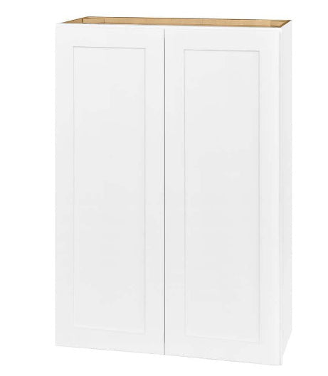Avondale Shaker Alpine White Quick Assemble Plywood 30 in Wall Kitchen Cabinet (30 in W x 42 in H x 12 in D)