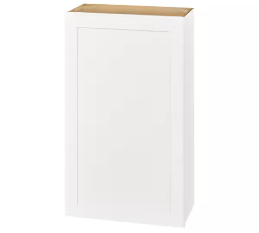 Avondale Shaker Alpine White Ready to Assemble Plywood 24 in Wall Kitchen Cabinet (24 in W x 42 in H x 12 in D)